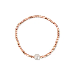 JwL Luxury Pearls Bronze Perlenarmband mit echter Süßwasserperle JL0715