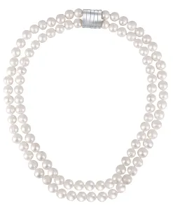 JwL Luxury Pearls Doppelkette aus echten weißen Perlen JL0656