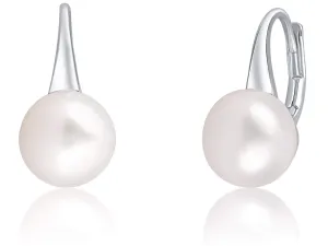 JwL Luxury Pearls Feine silberne Ohrringe mit echter Perle JL0643