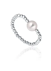 JwL Luxury Pearls Minimalistischer Silberring mit echter Süßwasserperle JL0790