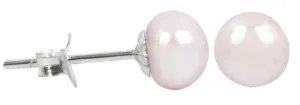 JwL Luxury Pearls Silberne Ohrringe mit echter rosa Perle JL0289