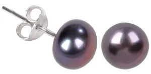 JwL Luxury Pearls Ohrringe aus echten metallisch blauen Perlen JL0028