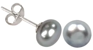 JwL Luxury Pearls Ohrringe mit echter grauer Perle JL0029