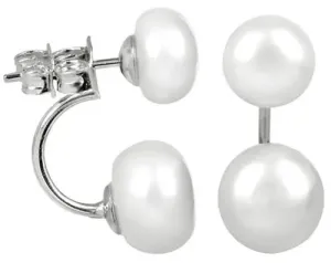 JwL Luxury Pearls Original-Ohrringe mit echten weißen Perlen 2in1 JL0287