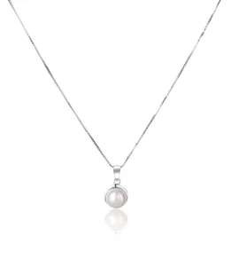 JwL Luxury Pearls Sanfte Halskette mit echter weißer Perle JL0676 (Halskette, Anhänger)
