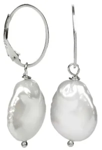 JwL Luxury Pearls Silberohrringe mit einer echten weißen Perle JL0154