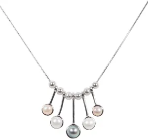 JwL Luxury Pearls Zarte Silberkette mit echten Perlen JL0459 (Kette, Anhänger)