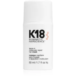 K18 Regenerierende Haarmaske ohne Ausspülen Biomimetic Hairscience (Leave-In Molecular Repair Hair Mask) 50 ml
