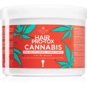 Kallos Hair Pro-Tox Cannabis regenerierende Maske für die Haare mit Hanföl 500 ml