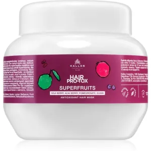 Kallos Hair Pro-Tox Superfruits Regenerierende Maske für strapaziertes Haar ohne Glanz 275 ml