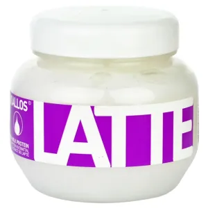 Kallos Latte Hair Mask kräftigende Maske für gefärbtes, chemisch behandeltes und aufgehelltes Haar 275 ml