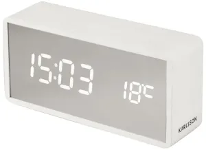 Karlsson Design-LED-Wecker mit Thermometer KA5879WH