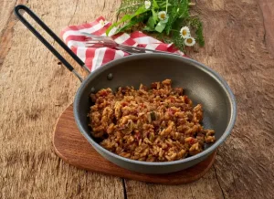 Katadyn Leckeres Fleisch mit Reis und GOURMET-Gewürzen