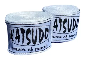 Katsudo Boxbandagen elastisch 450 cm, weiß #1439673