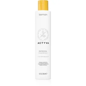 Kemon Actyva Purezza Shampoo Tiefenreinigungsshampoo gegen Schuppen für normales bis fettiges Haar 250 ml