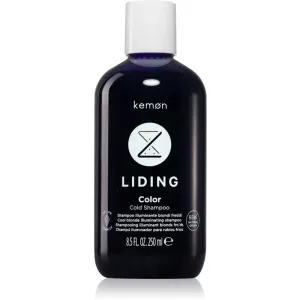 Kemon Liding Color Cold Shampoo Shampoo zum Neutralisieren von Gelbstich 250 ml