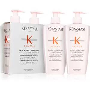 Kérastase Genesis Bain Nutri-Fortifiant Stärkendes Shampoo für schwaches Haar mit Neigung zu Haarausfall 2x500 ml