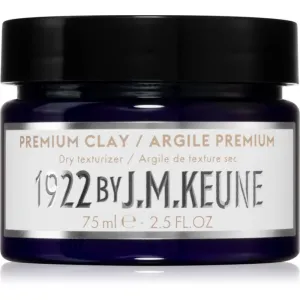 Keune 1922 Premium Clay Hairstyling-Lehm für mattes Aussehen 75 ml