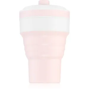 KidPro Collapsible Mug Tasse mit Strohhalm Pink 350 ml