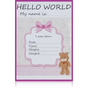 KidPro Milestone Cards Bear For a Baby Girl Meilensteinkarten