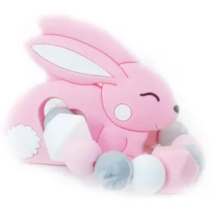 KidPro Pacifier Holder Schnullerclip Pink Rabbit 1 St