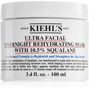 Kiehl's Ultra Facial Overnight Rehydrating Mask with 10.5% Squalane Nachtmaske zur Erholung der Haut 100 ml