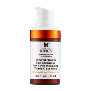 Kiehl's Dermatologist Solutions Powerful-Strength Line-Reducing & Dark Circle-Diminishing Vitamin C Augenserum für alle Hauttypen, selbst für empfindl