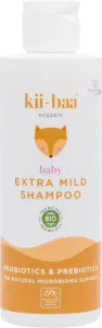 kii-baa® organic Baby Extra Mild Shampoo sanftes Shampoo mit Pro- und Präbiotika für Kinder ab der Geburt 200 ml