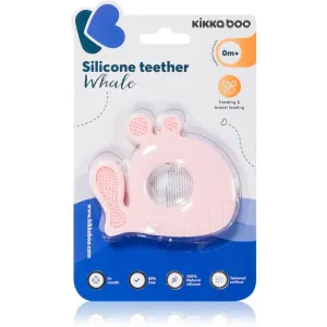 Kikkaboo Silicone Teether Whale Beißring Pink 1 St