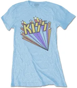 Kiss T-Shirt Stars Damen Blue M