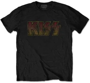 Kiss T-Shirt Vintage Classic Logo Unisex Black S