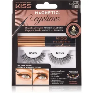 KISS Magnetic Eyeliner & Eyelash Kit Magnetwimpern 07 Charm 5 g