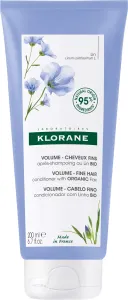 Klorane Spülung für feines Haar mit Bio-Leinen (Volume Conditioner) 200 ml