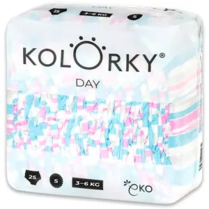Kolorky Day Stripes Einweg-ÖKO-Windeln Größe S 3-6 Kg 25 St