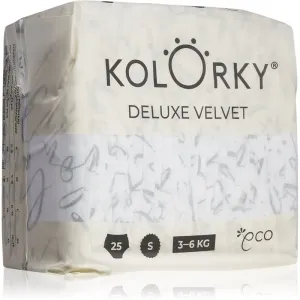 Kolorky Deluxe Velvet Love Live Laugh Einweg-ÖKO-Windeln Größe S 3-6 Kg 25 St