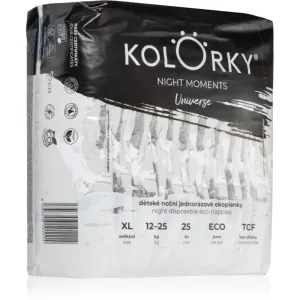 Kolorky Night Moments Einweg-ÖKO-Windeln für vollen Schutz während der Nacht Größe XL 12-25 kg 25 St