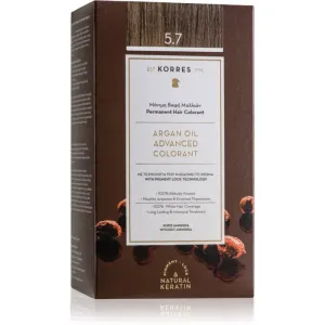 Korres Argan Oil Permanent-Haarfarbe mit Arganöl Farbton 5.7 Chocolate 50 ml