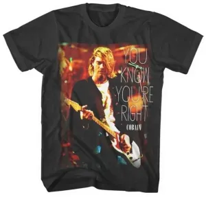 Kurt Cobain T-Shirt You'Re Right Black S