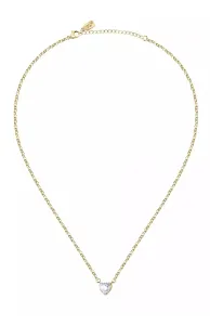 La Petite Story Romantische vergoldete Halskette mit Kristall Love LPS10ASD14