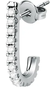 La Petite Story Single halbkreisförmiger Ohrring mit Kristallen LPS02ARQ150