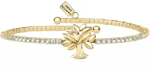 La Petite Story Vergoldetes Armband mit Kristallen und dem Baum des Lebens LPS05ASF21