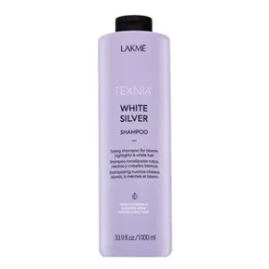 Lakmé Teknia White Silver Shampoo neutralisierte Shampoo für platinblondes und graues Haar 1000 ml