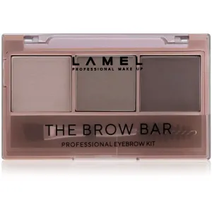 LAMEL BASIC The Brow Bar Palette zum schminken der Augenbrauen mit Bürste #401 4,5 g