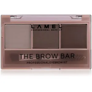 LAMEL BASIC The Brow Bar Palette zum schminken der Augenbrauen mit Bürste #402 4,5 g