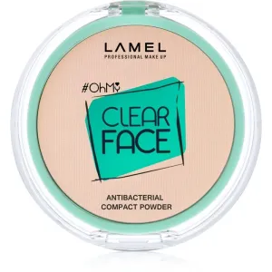 LAMEL OhMy Clear Face Kompaktpuder mit antibakteriellem Zusatz Farbton 405 Sand Beige 6 g