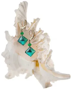 Lampglas Elegante Ohrringe mit reinem Silber aus Lampglas ERO1 Perlen