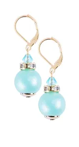 Lampglas Elegante Ohrringe Turquoise Beauty aus Perlen Lampglas ECU51