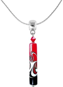Lampglas Leidenschaftliche Halskette Red mit einzigartiger Lampglasperle NPR12