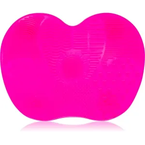 Lash Brow Silicone Make-up Brush Wash Matte Pink Reinigungsmatte für Pinsel Größe S 1 St
