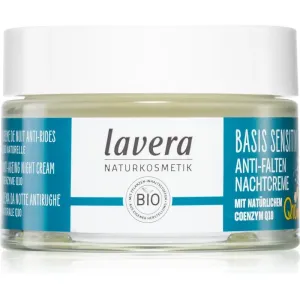 Lavera Basis Sensitiv Q10 Gesichtscreme für die Nacht mit dem Coenzym Q10 50 ml